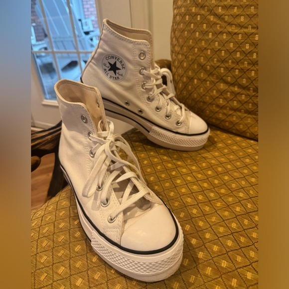 Converse Shoes - Converse Women's Cream High-Top Sneakers